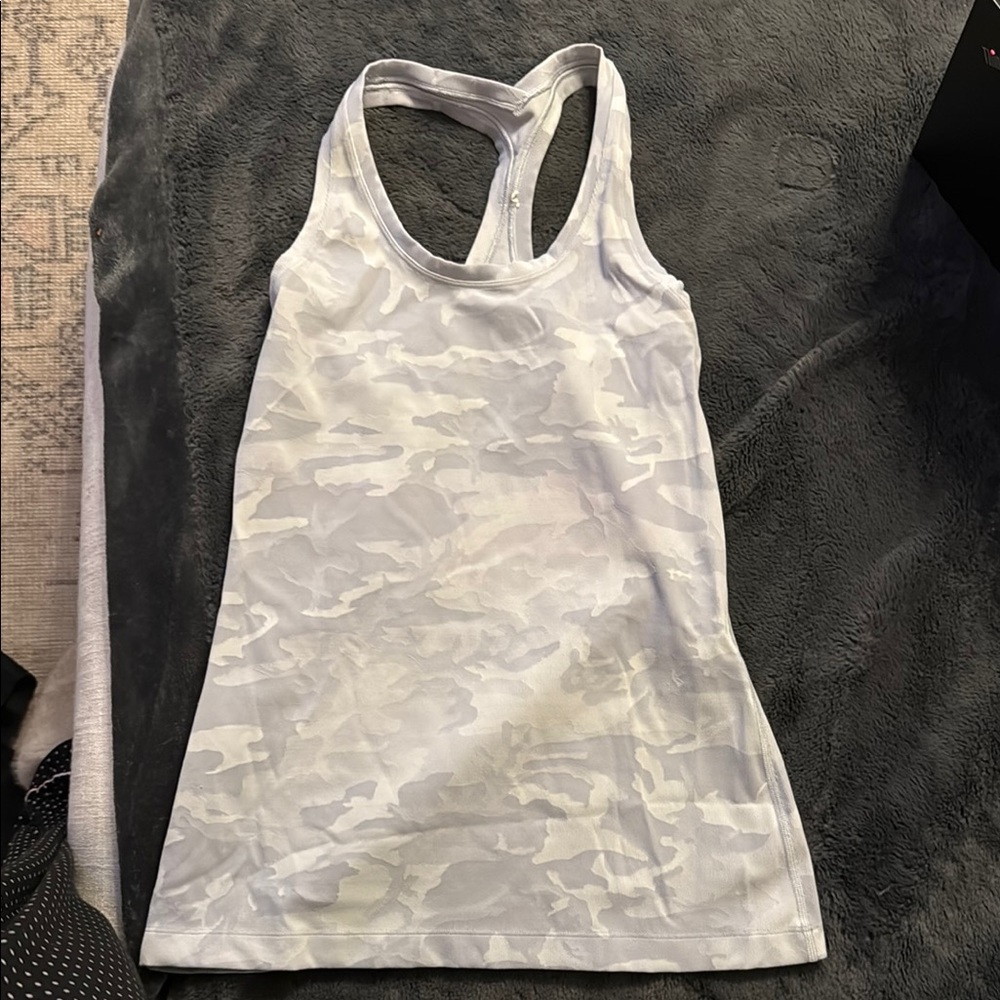 Gray Camouflage Tank Top